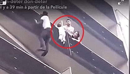 Les images filmés de près du sauvetage par Mamoudou Gassama