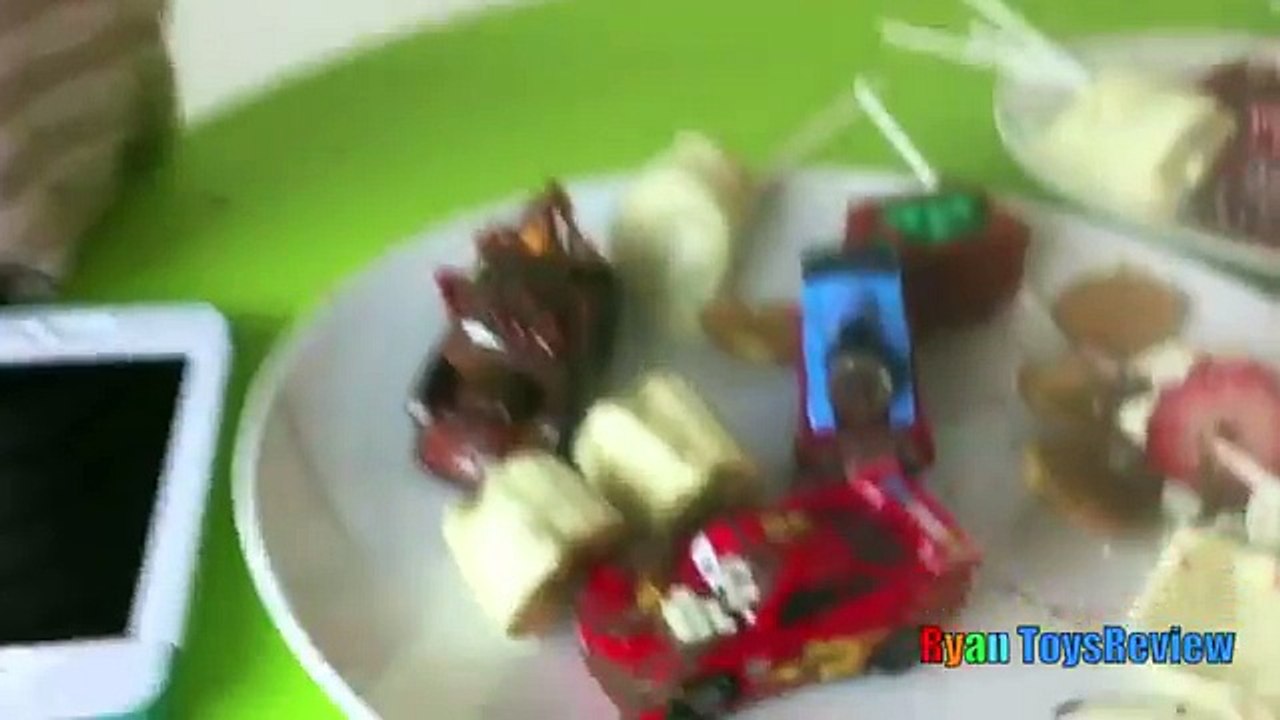 Chocolate Covered Food Strawberries with Disney Cars Toys