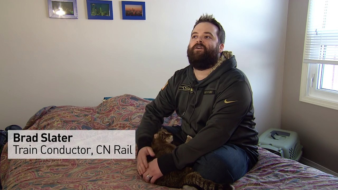 'The saddest cat sound I ever heard' - CN conductor rescues cat