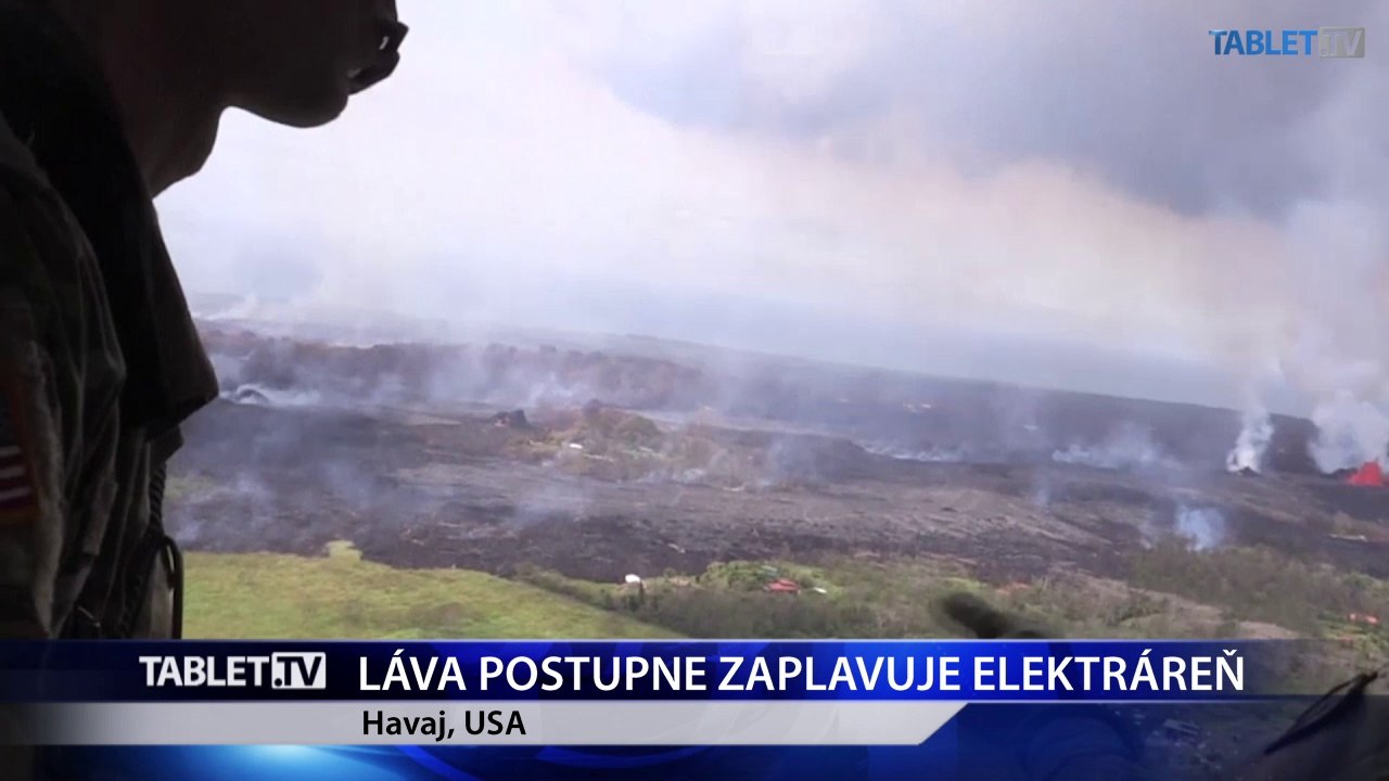 Láva z havajskej sopky postupne zaplavuje elektráreň
