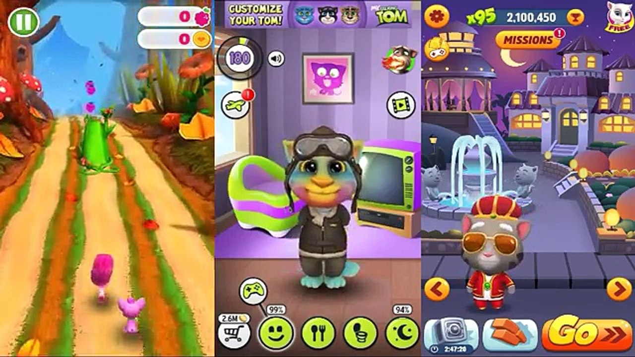 Strawberry Shortcake Berry Rush Vs My Talking Tom Vs Talking Tom Gold Run/Gameplay make for Kid #66