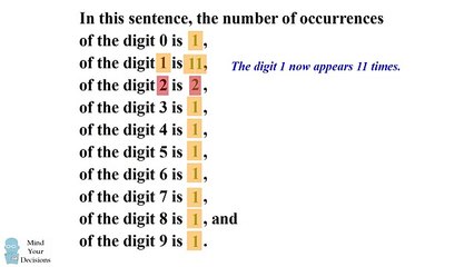 MIND-BENDING LOGIC PUZZLE - The Self-Counting Sentence