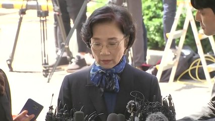 '폭언·폭행' 이명희 경찰 출석...연신 "죄송, 죄송" / YTN