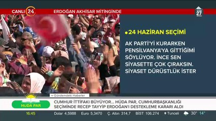 Erdoğan, Manisa mitinginde