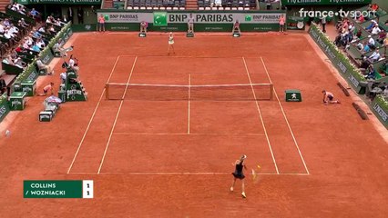 Roland-Garros : Caroline Wozniacki prend le pas sur la défense de Collins