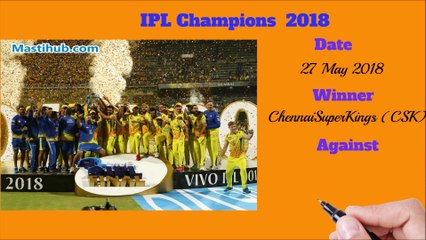 IPL Award Winners 2018 IPL Champions 2018 || IPL Orange Cap Winner 2018