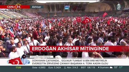 Cumhurbaşkanı Erdoğan, Manisa mitinginde