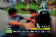 Familia es asaltada en la puerta de su casa en Miraflores