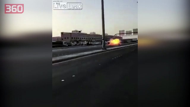 Po ecte aq shpejt as kur u përplas i fluturoi motorri i makinës , ndiqni pamjet e aksidentit të frikshëm (360video)