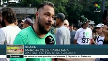Marchan en Brasil para exigir la legalización de la marihuana