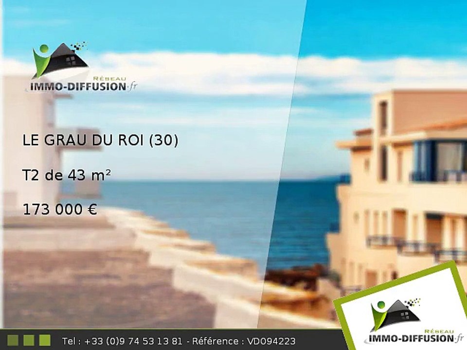 T2 A vendre Le grau du roi 43m2 - Centre ville rive droite