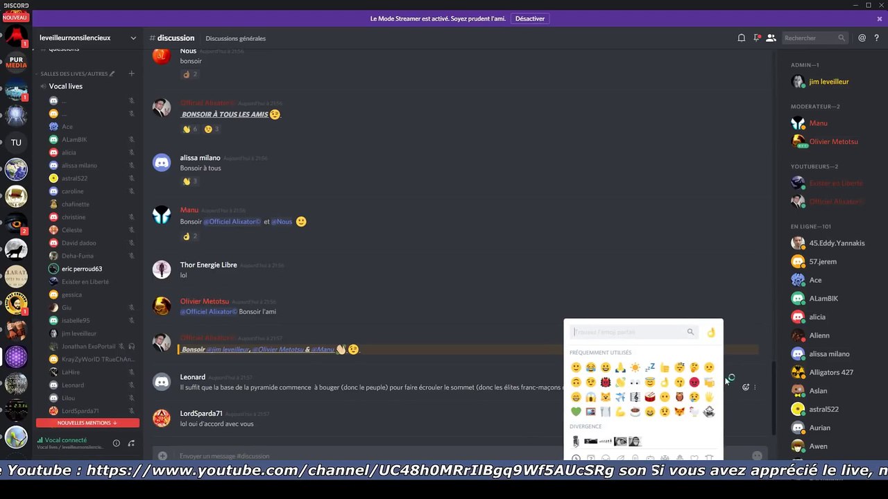 Jim Leveilleur - Live Discord du lundi 12 mars 2018 - partie 2