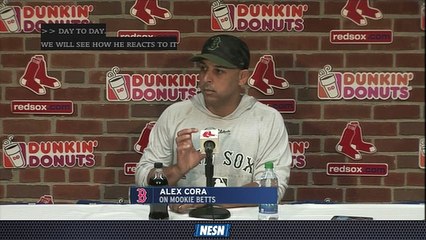 Alex Cora Provides Update On Mookie Betts Injury