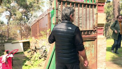 اكبر بناء خشبي في اوروبا ينازع قبالة ساحل اسطنبول