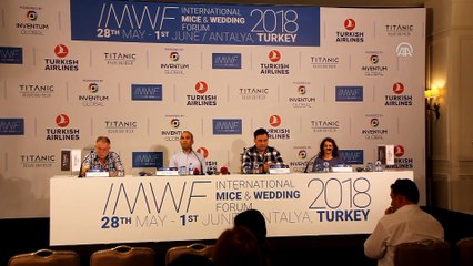 Düğün forumu için 60 ülkeden organizatörler Antalya'da toplandı