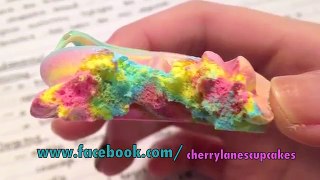 Rainbow Rose Meringue Cookies