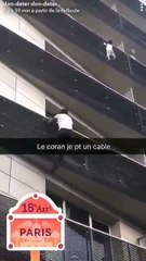 Un homme a escaladé à mains nues la façade dun immeuble hier après-midi dans le 18