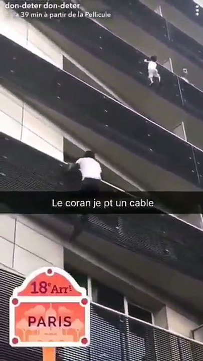 Un homme a escaladé à mains nues la façade dun immeuble hier après-midi dans le 18