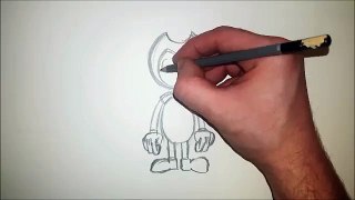 How To Draw Bendy From Bendy And The Ink Machine Step By Step