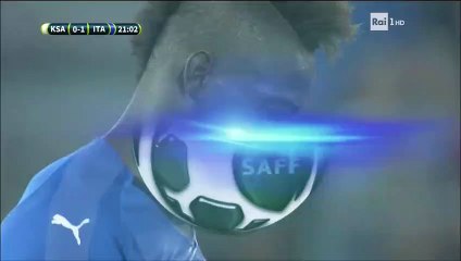 Résumé Italie - Arabie Saoudite But Mario Balotelli  (1-0)