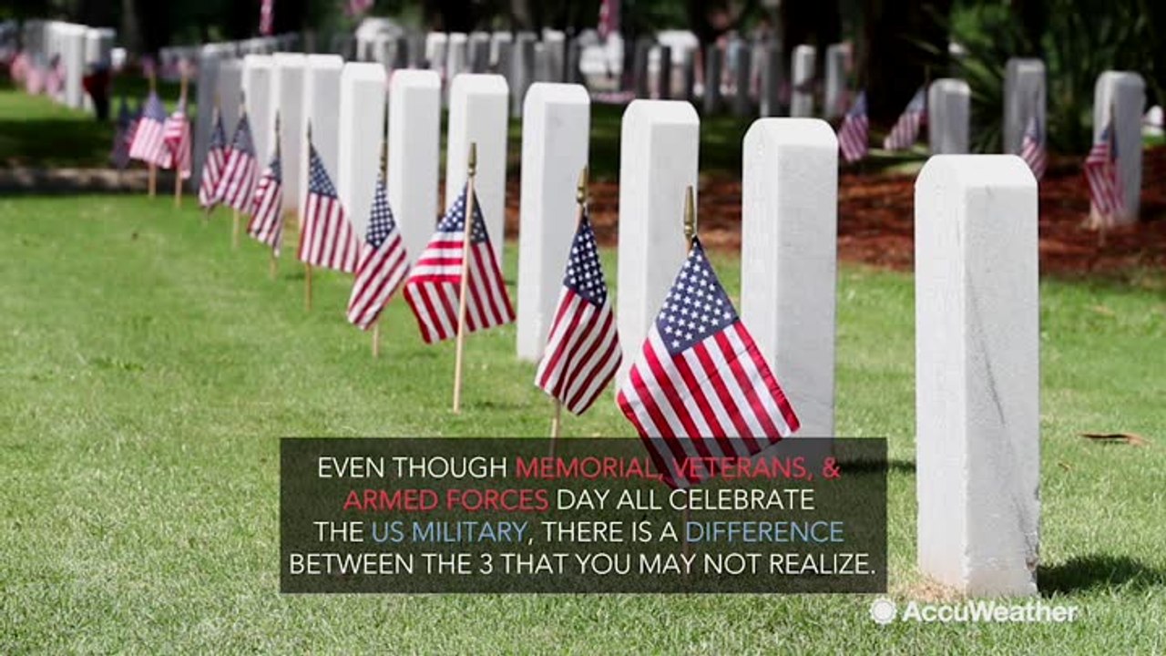 The difference between Memorial, Veterans, & Armed Forces Day