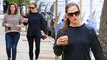 Jennifer Garner looks workout ready in a body-hugging top and leggings as she steps out for casual stroll