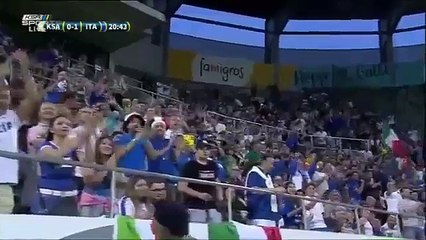 اهداف مباراة السعودية وايطاليا 1-2 مباراة ودية