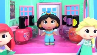 Princess Jasmine vs ELSA Color Changing Nail Polish Activity