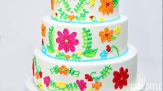 Embroidery WEDDING CAKE Decorating - CAKE STYLE