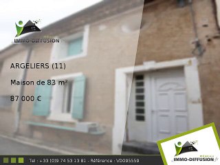 Maison A vendre Argeliers 83m2