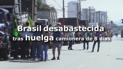 La huelga camionera paraliza a Brasil