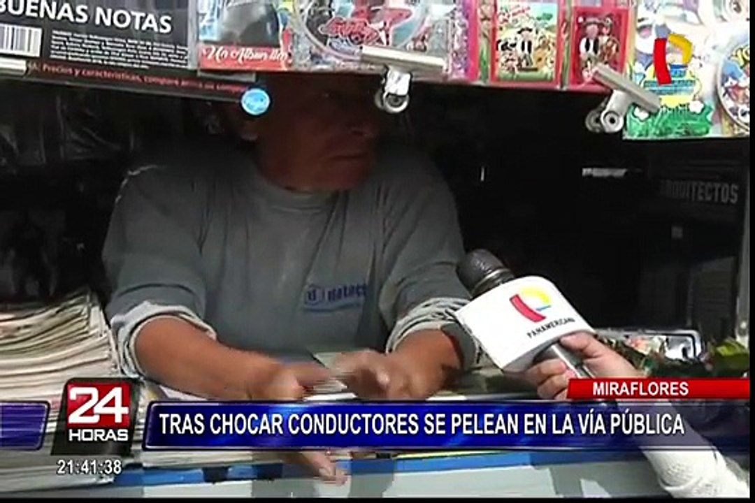 Conductores protagonizan bochornosa pelea en pl...