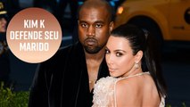 Kim Kardashian discute no twitter para defender seu marido