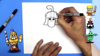 How To Draw a Prince from Clash Royale - EASY Chibi - Step By Step