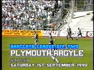 Plymouth Argyle - Middlesbrough 01-09-1990 Division Two
