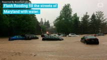 Flash Floods Have Filled A Maryland Main Street With Water