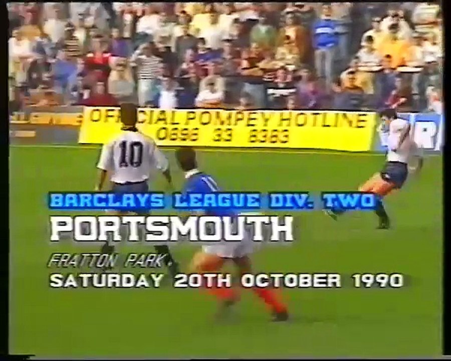 Portsmouth - Leicester City 20-10-1990 Division Two