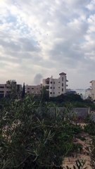 Cúpula de Hierro interceptando cohetes lanzados desde Gaza
