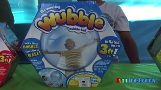 Ryan plays with Giant WUBBLE BUBBLE BALL
