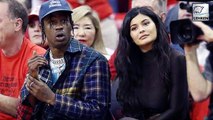 Kylie Jenner Stuns In Tight Bodysuit At NBA Playoff With Travis Scott