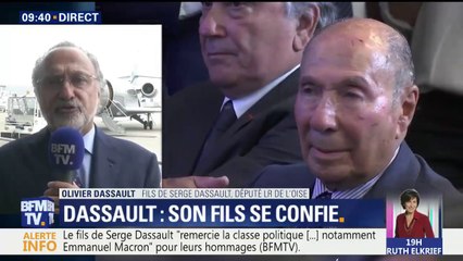 Mort de Serge Dassault: son fils Olivier, l'assure. Il n'y aura pas de guerre de succession entre les enfants