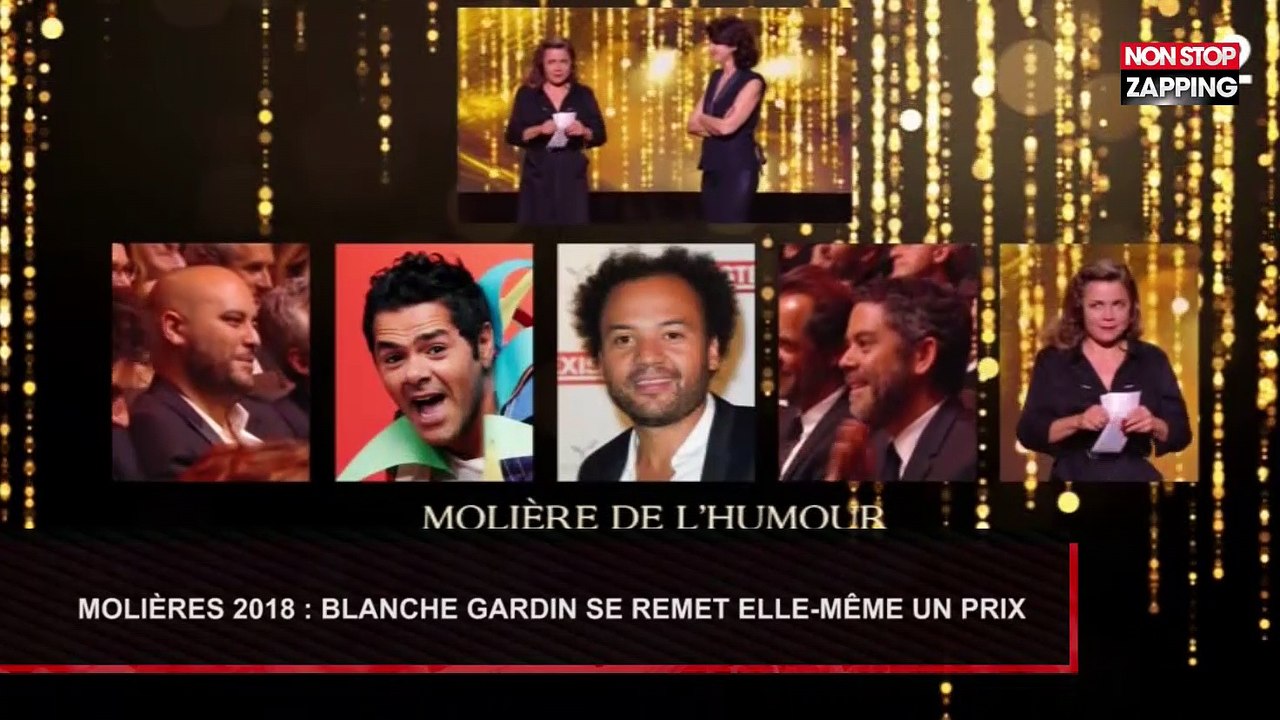 Molières 2018 : Blanche Gardin se remet elle-même un prix (Vidéo)