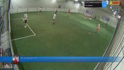 But de Sébastien (1-8) - LES CASSES-NOISETTES Vs FC CONFO - 28/05/18 21:00 - LIGUE 3