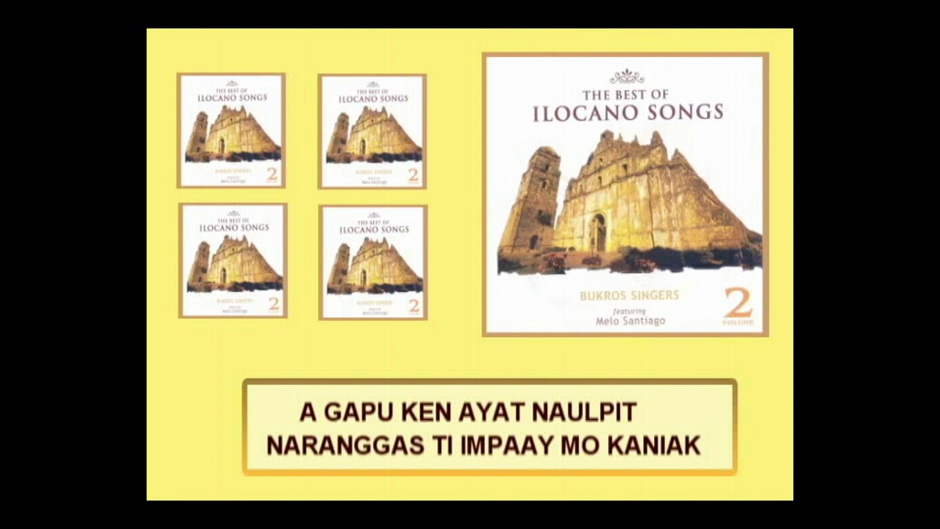 Bukros Singers - Tengga Ti Baybay (Lyrics Video)