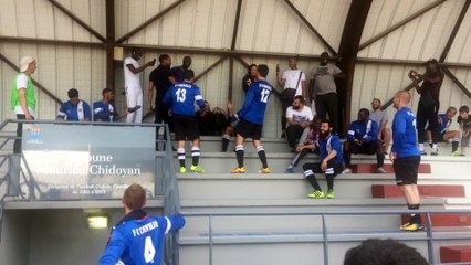 LA JOIE DANS LES TRIBUNES APRES LE MATCH DU TITRE 27/05/2018