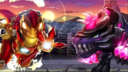 Dinobot: Iron T-Rex Vs Dark T-Rex + Team Fight | Eftsei Gaming