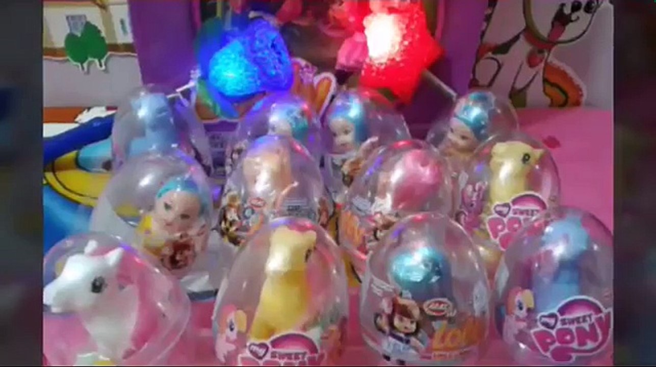 Surprise eggs - my little pony surprise eggs - مفاجأت البيض حصان ماي ليتل بوني وعرايس صغيره