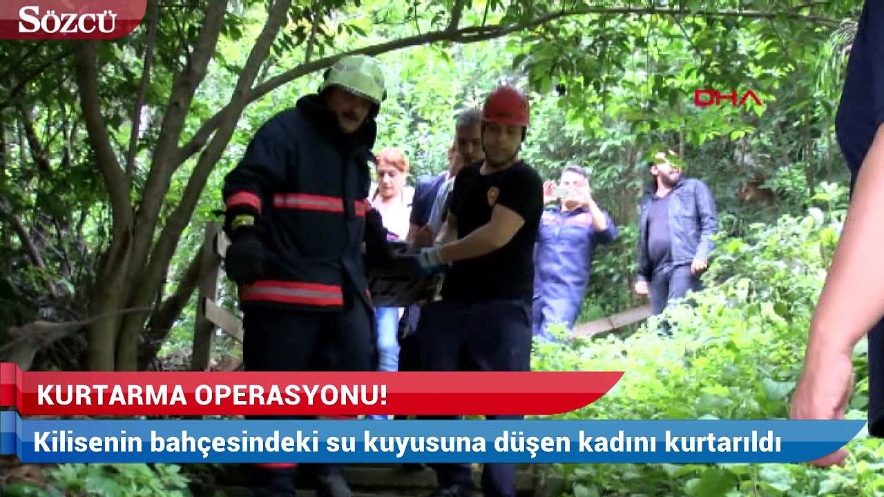 Kilise bahçesinde kurtarma operasyonu
