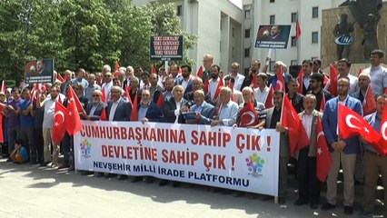Nevşehir’de sivil toplum örgütleri Cumhurbaşkanı Erdoğan’ı desteklediklerini açıkladı