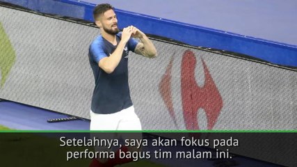 Giroud Tak Bisa Sembunyikan Kebahagiaan Usai Samai Gol Zidane